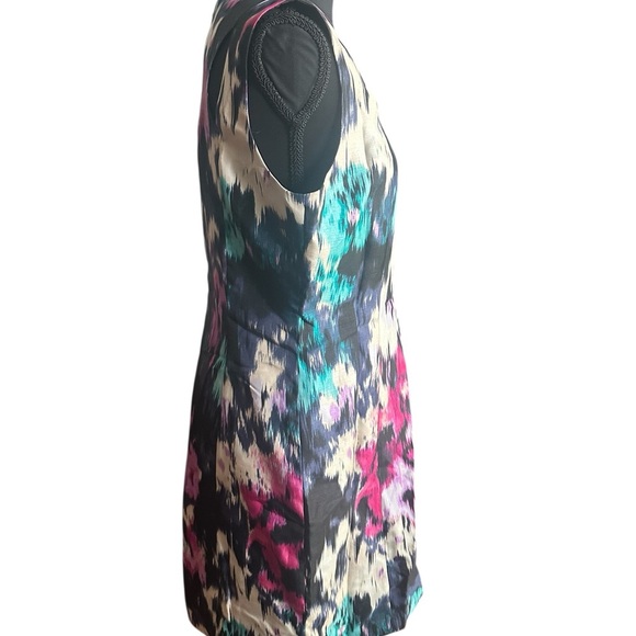 NWT Tahari Women's Vibrant Floral Watercolor Sleeveless Midi Dress Size 6P - Picture 4 of 7